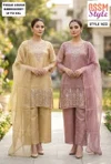 1622 By Ossm Style Salsa Beads Work Kurtis Set Size Combo 